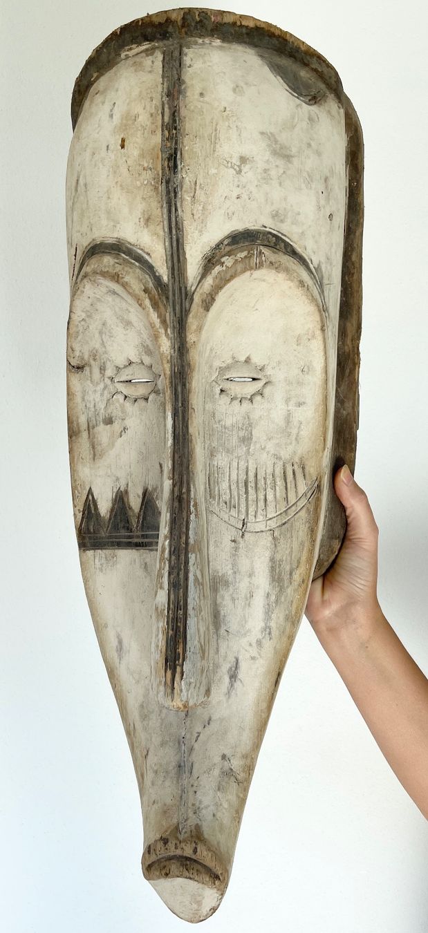 Skulpturen & Statuen: XXL alte Fang Maske Gabun Höhe 63 cm Top Stück – Gebraucht aus Rüthi (Rheintal) von Kunsthaus777 3