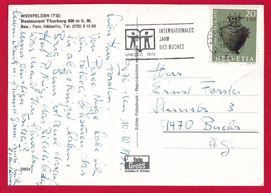 Cartes postales: WEINFELDEN – D'occasion à Grüningen par Kartenlaube 1