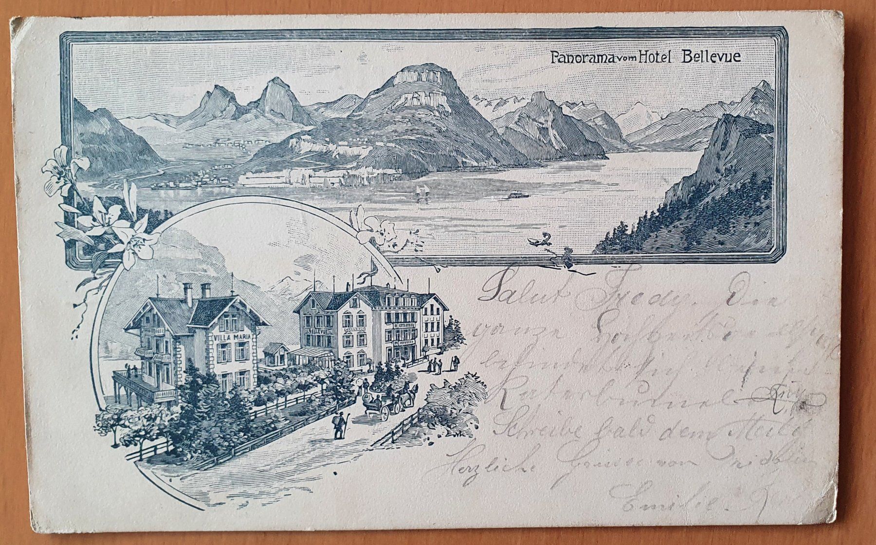 Ansichtskarten: Brunnen 1899 - Hotel Bellevue – Gebraucht aus Kreuzlingen von Rschweiz1