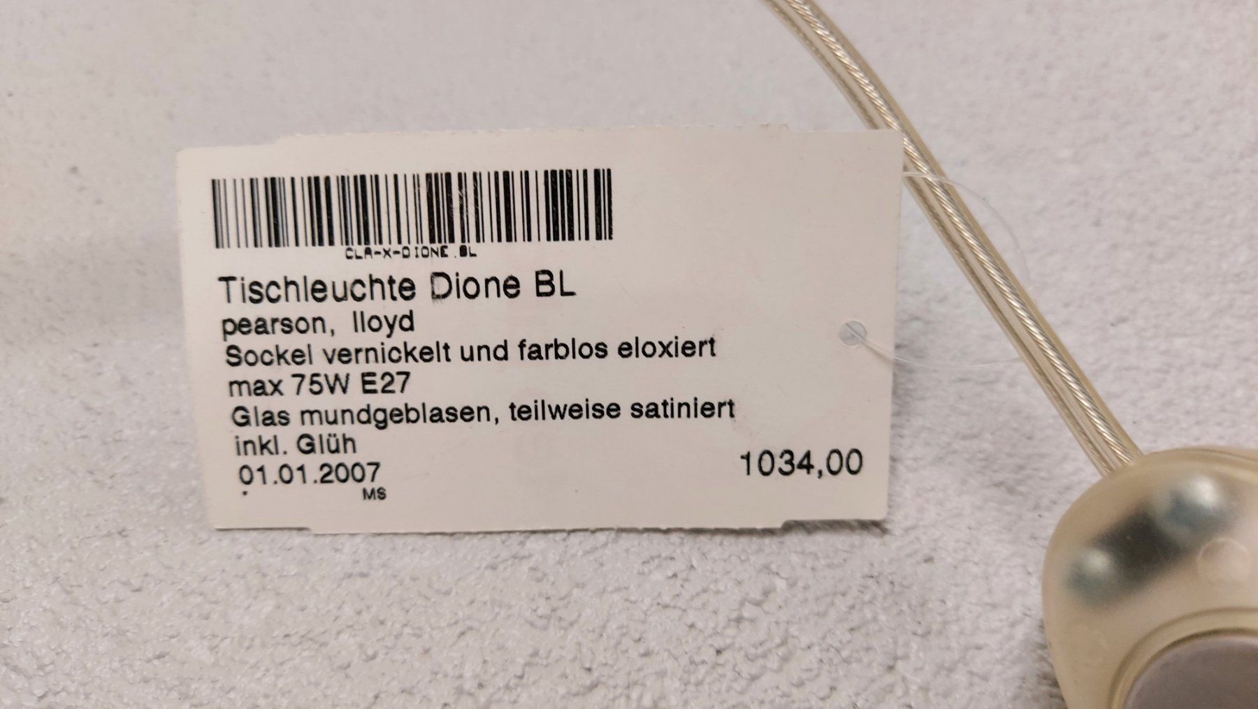 Classicon Lampade: ClassiCon Dione Vintage Tisch- oder Bodenleuchte – Nuovo (secondo la descrizione) da Gunten venduto da Muggemus 3