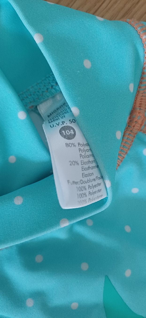 Migros Costumi da bagno & Bikini: Badebekleidung Set Grösse 104 Mädchen blau weiss – Usato da Riniken venduto da Lessy- 2