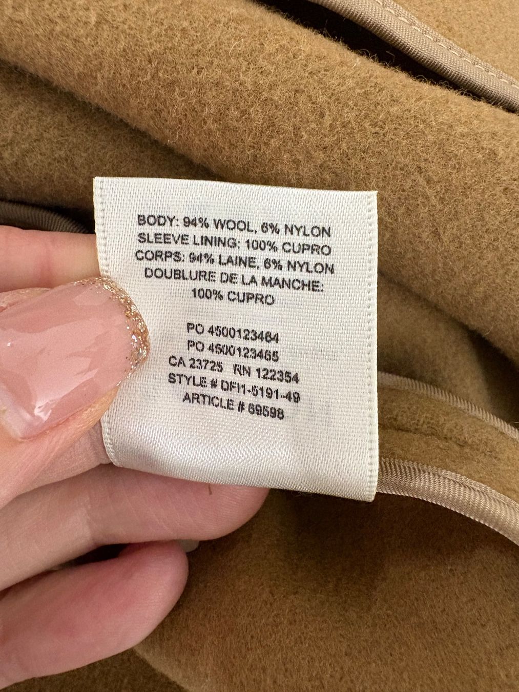 Mäntel: Babaton Mantel aus Wolle Gr. XS camel beige – Neu (gemäss Beschreibung) aus Regensdorf von secondchancefashion 7