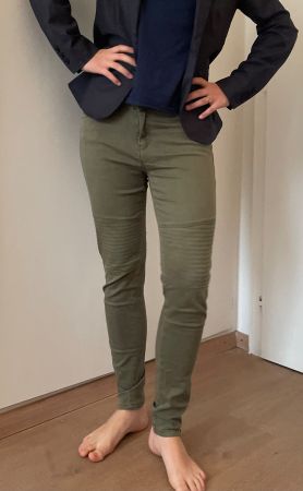 Military Jeans *EVEN & ODD* Stretch grün M, 36/ 38