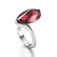 Bague BACCARAT-Paris „Fleur de Psydelic“ Cristal rose,Argent