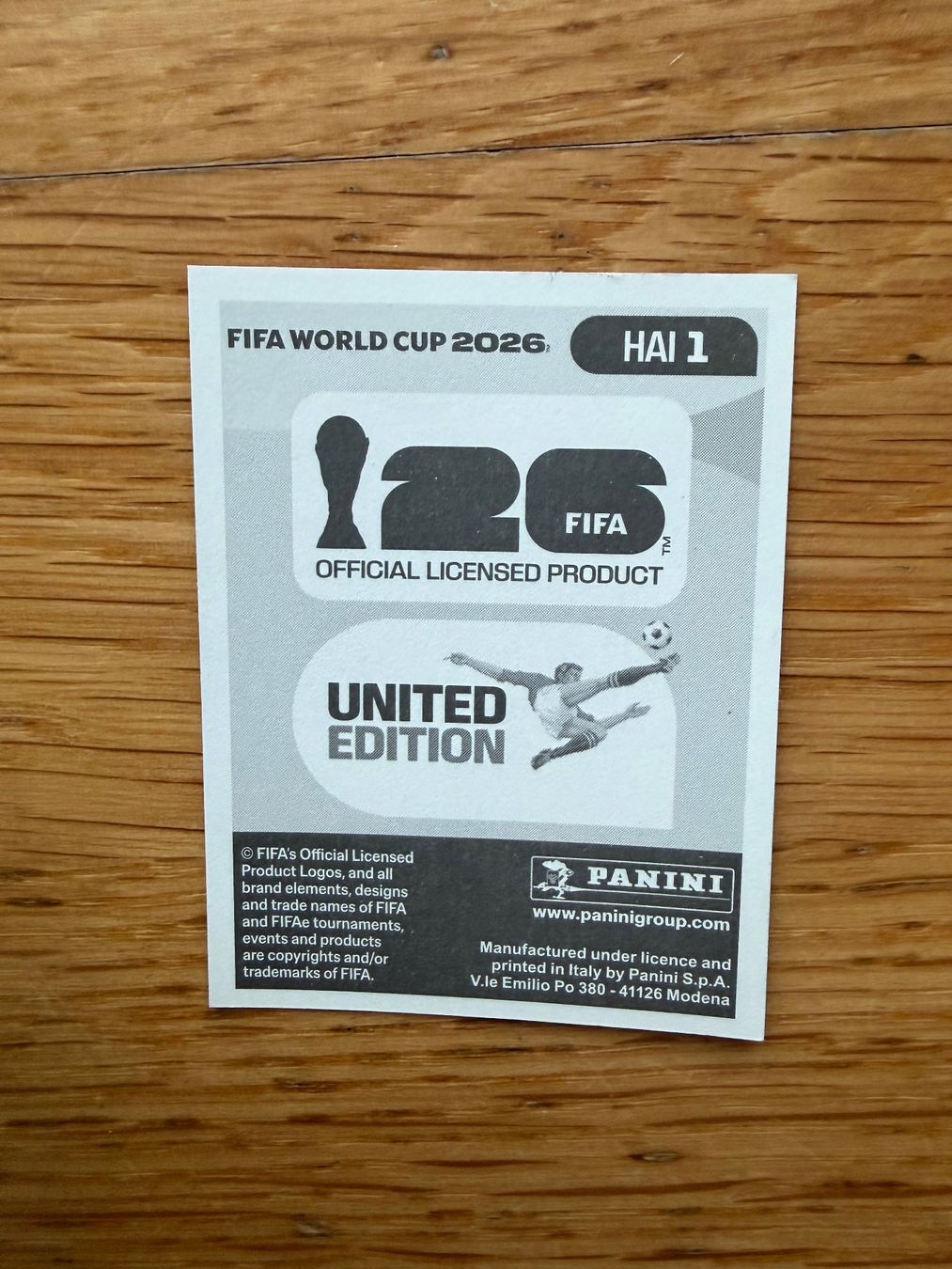 Panini Cartes à collectionner: Panini HAI 1 – Neuf (Voir description) à Zürich par bel5 1