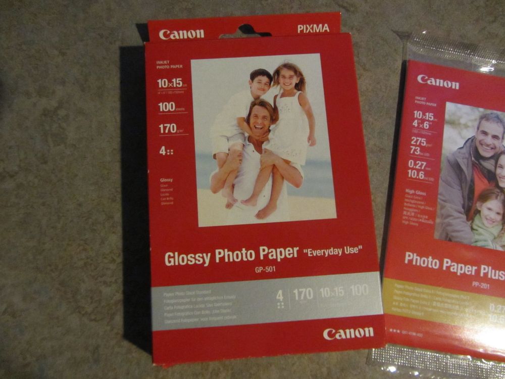 Canon Photo Papier Plus Glossy, 10x15 und 13x13