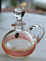 Carafe vintage en verre soufflé à la main, 1953