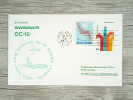 TR100 Enveloppe + Timbre ONU / USA 1973
