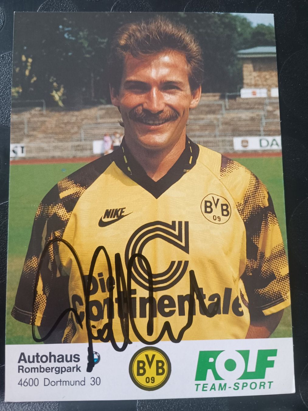 Autografi: Michael Lusch - BVB - Handsignierte alte Karte – Usato da Menziken venduto da Artographs