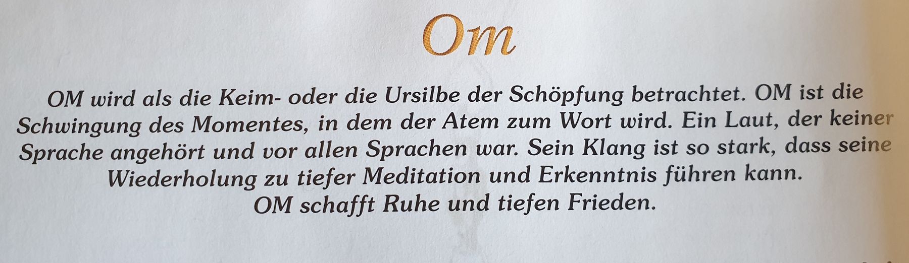 Messing OM Symbol 20 cm Deko Spiritualität Meditation Yoga (Neu und ...