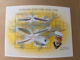 Zeppelin Briefmarken Grenada Jahr 2000 Graf Zeppelin