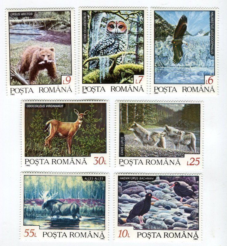 Tutti i francobolli: Briefmarken "Vögel & Tiere". Rumänien. – Nuovo e nell'imballaggio originale da Basel venduto da Butsch5