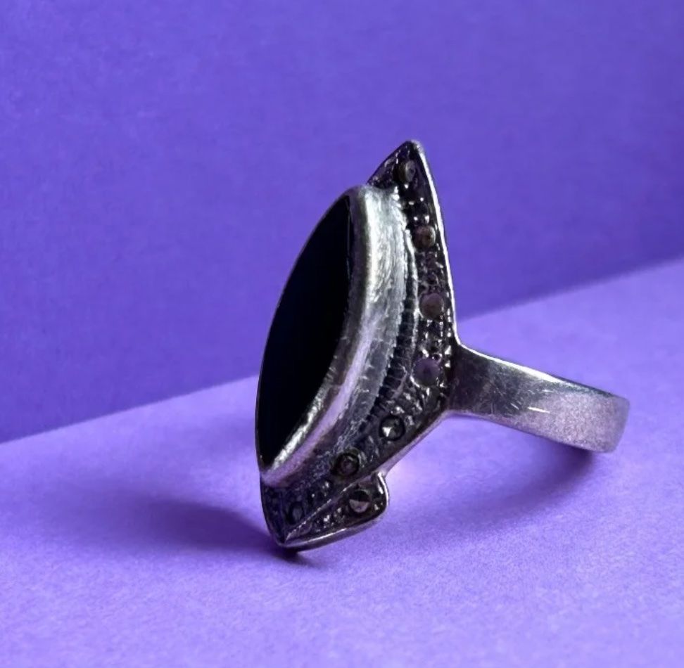 Onyx Anelli: Silberring Onyx Tropfen (54) – Usato da Laufen venduto da Bellebellezza 6