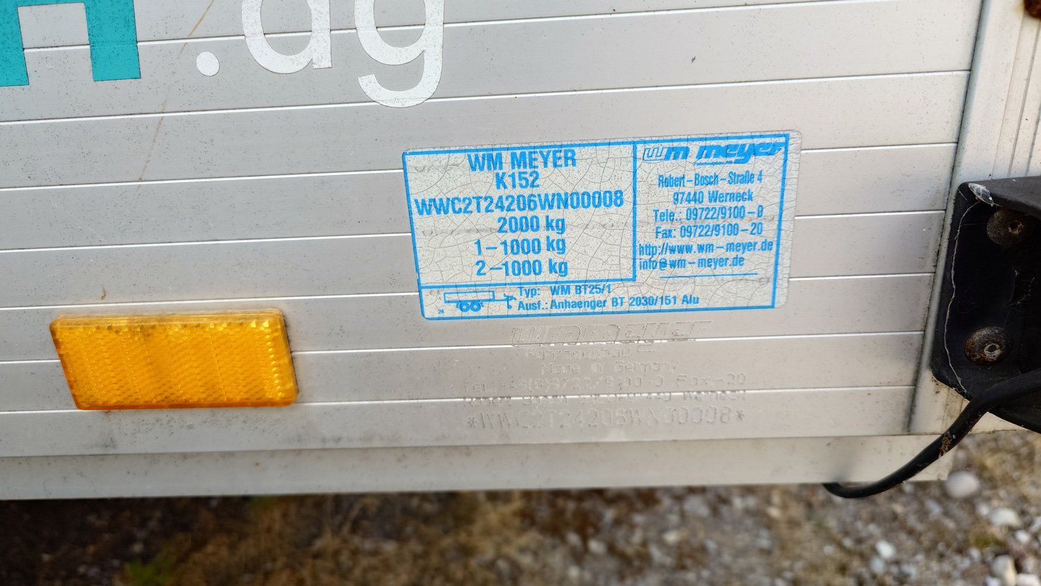 Wm Meyer Anhänger: Anhänger mit blauer Plane WM Meyer BT 25/1 – Gebraucht aus Amriswil von maintrade01 6