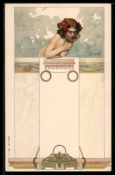 Cartoline postali: Gottlieb Theodor Kempf-Hartenkampf: nack – Usato da Berlin venduto da bartko-reher