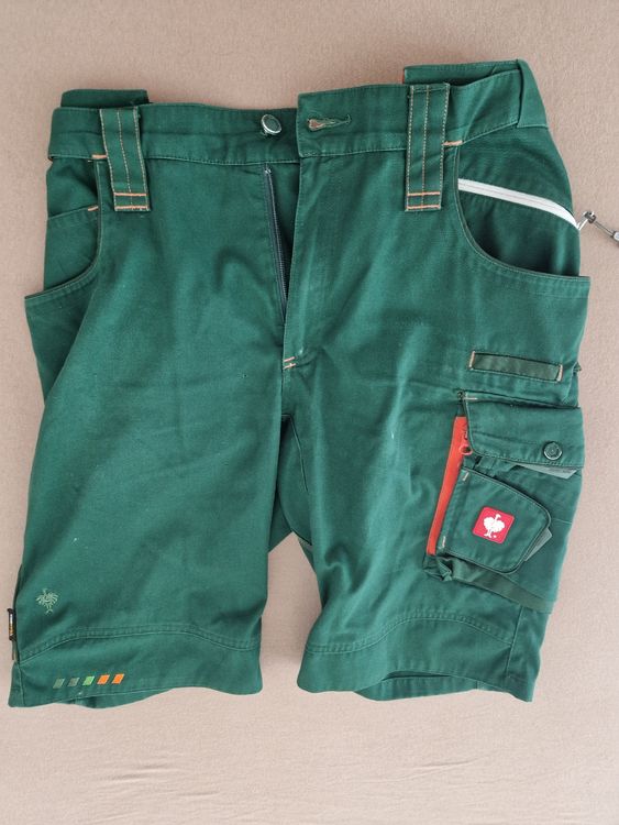 Engelbert Strauss Kurze Arbeitshose E.s. Motion 2020 – Robuste Short Mit Vielen Taschen (Gr. 48, Schwarz/gelb)