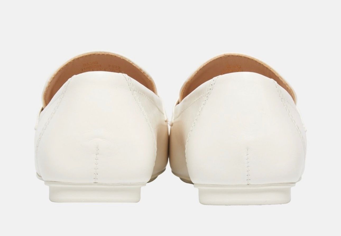 Stuart Weitzman Damenschuhe: STUART WEITZMAN Loafer Halbschuh Leder Gr. 39 Creme NEU – Neu und originalverpackt aus Suhr von 1stclass 2