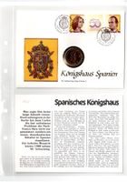 50. Geburtstag Juan Carlos I_Münzbrief mit Beschreibung
