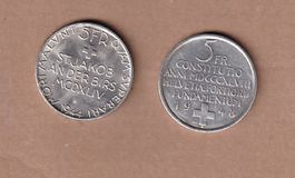 monnaie commémoratives 5 francs argent - 1944 et 1948