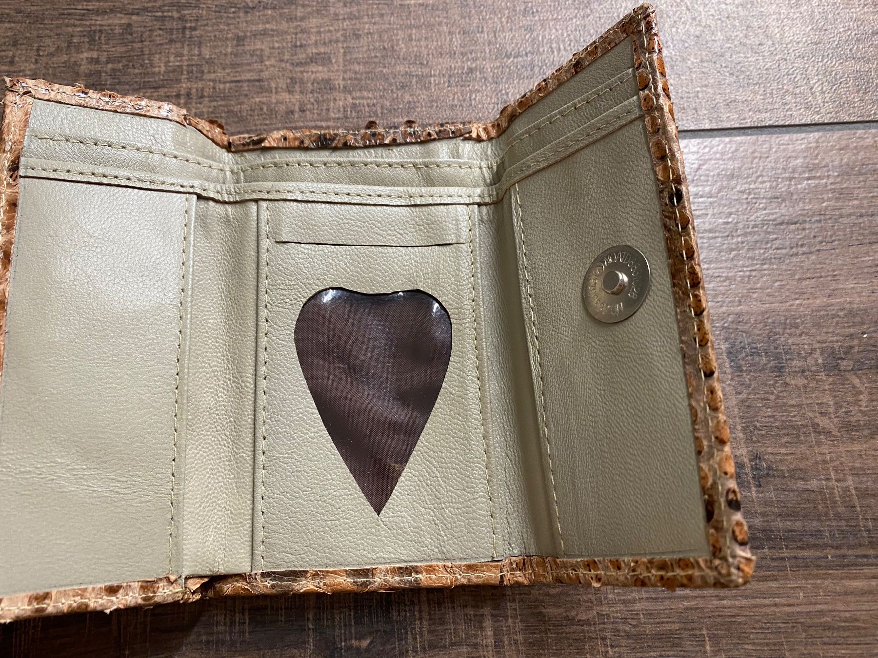 Brieftaschen: Portemonnaie Kroko-Style braun – Gebraucht aus Pratteln von a23_j2gs 7
