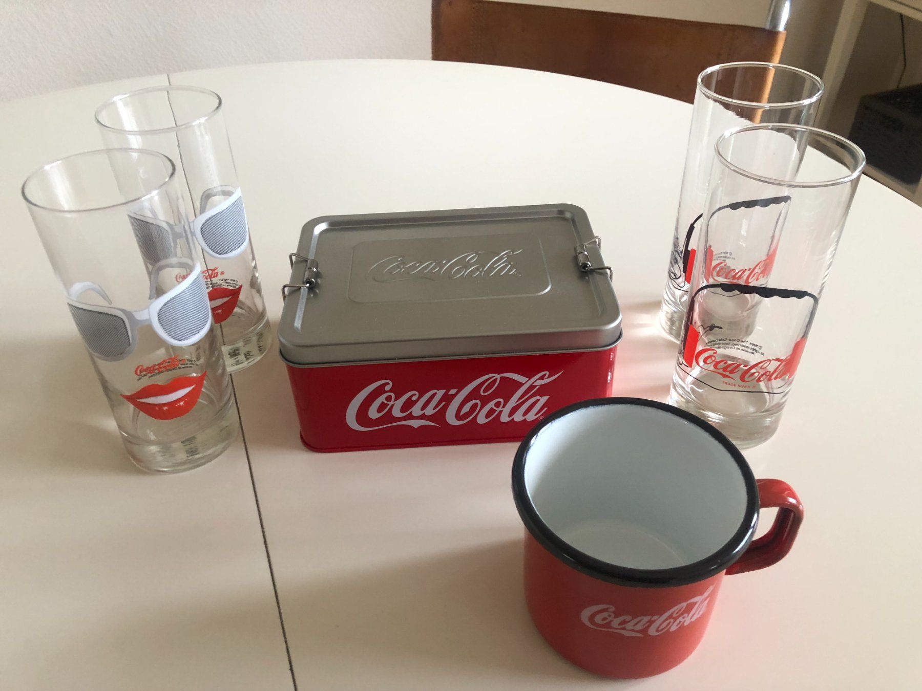 Coca-Cola Bicchieri: Coca-Cola Gläser, dose und Mugs – Usato da Bassersdorf venduto da sammelfloh