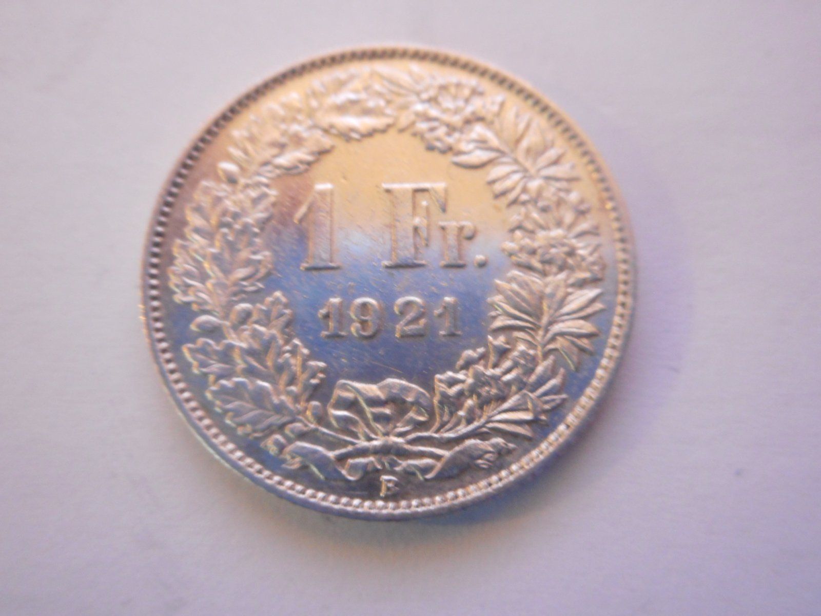 Tutti le monete: 1 Fr. 1921 silber  vorz – Usato da Kriegstetten venduto da pizlad2010