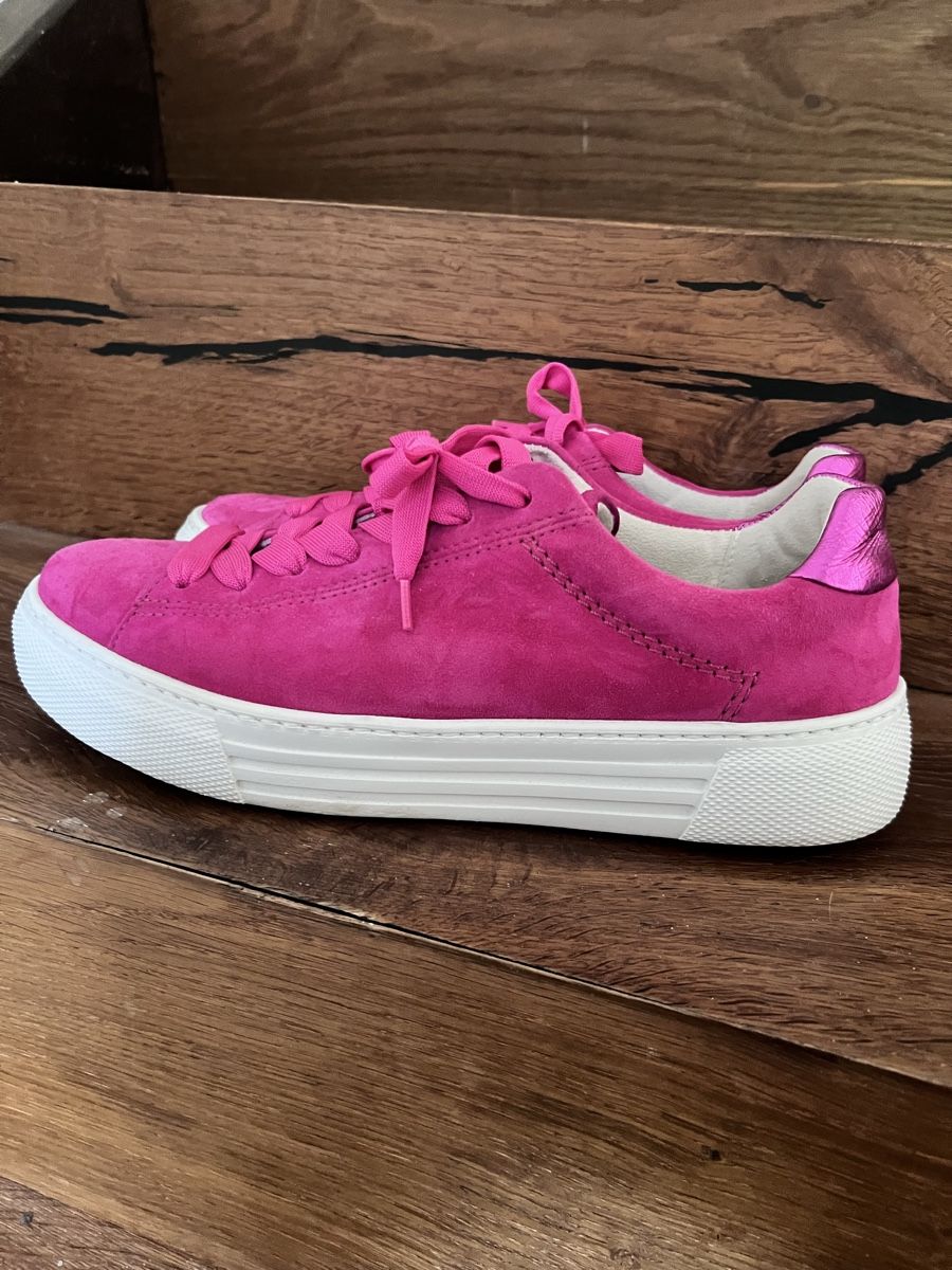 Gabor Damenschuhe: Gabor Sneaker pink Grösse 8 Rauleder  – Gebraucht aus Unterterzen von syllalex 1