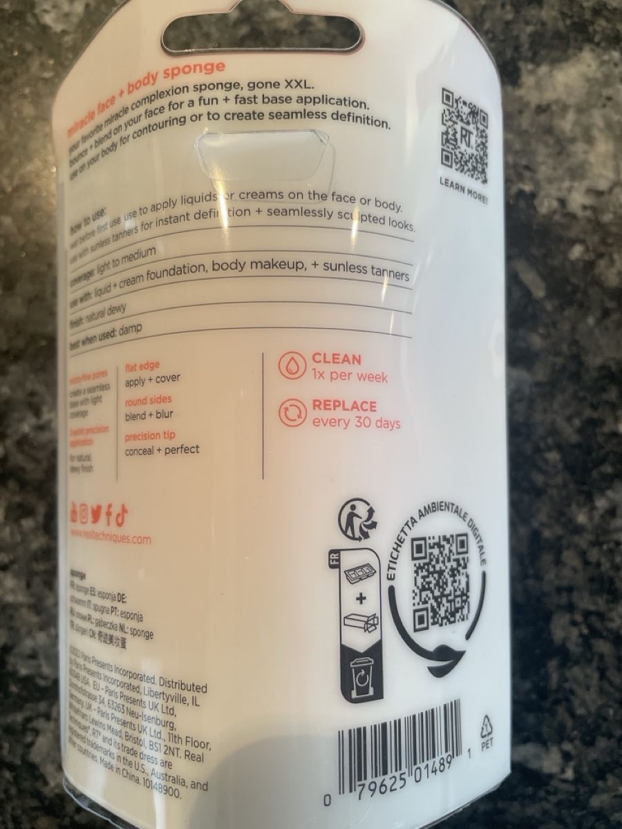 Altro per la casa: REAL TECHNIQUES Miracle Face+Body Schwamm NEU OVP – Nuovo (secondo la descrizione) da Wohlen AG venduto da messerlis 1