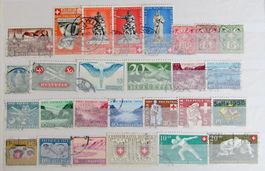 Lot de timbres oblitérés, principalement PRO PATRIA