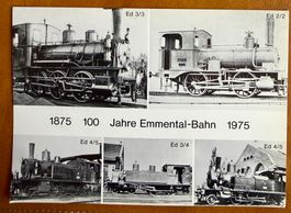 100 Jahre Emmental - Bahn - 1875 - 1975 - 5 X Locomotives