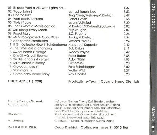 CDs: Cuco Marc Dietrich ( Peter, Sue & Marc) MARCOLLAGE Blues CD – Neu und originalverpackt aus Kandergrund von Sososo 1
