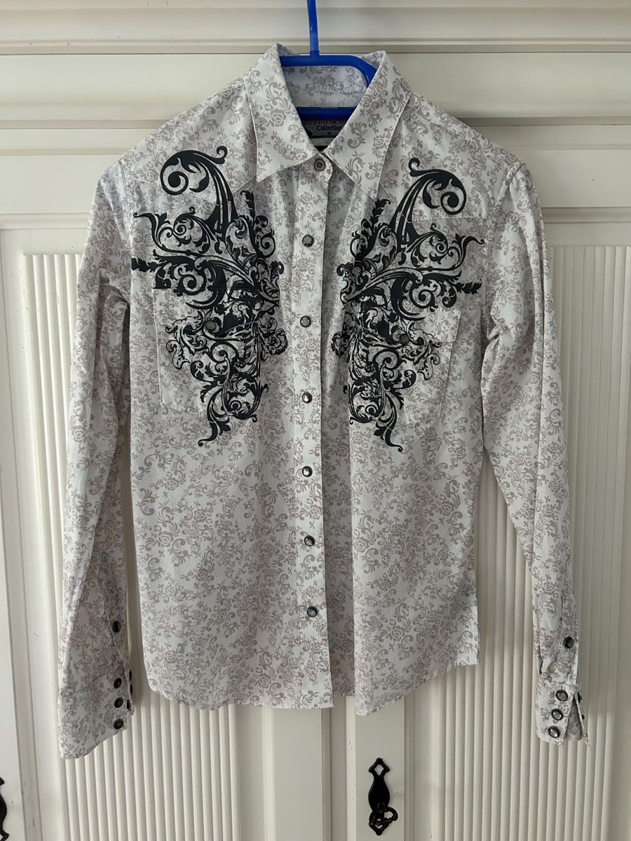 Camicette: Western Bluse, Brooks & Dunn Collection, Gr. S – Usato da Bern venduto da kat_sm88