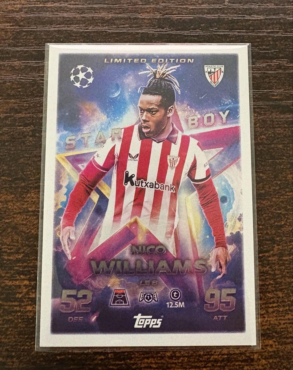 Topps Carte collezionabili: Topps Limited Edition Star Boy Nico Williams – Nuovo (secondo la descrizione) da Effretikon venduto da iph_xb5l