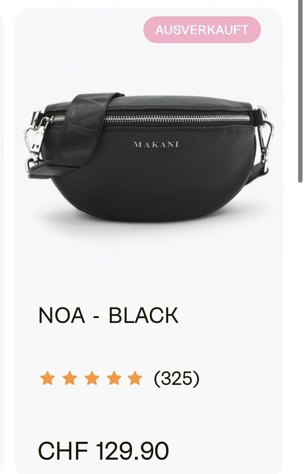 Taschen: Makani Tasche Black – Gebraucht aus Oberkirch LU von cor_y13