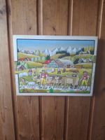 Wunderschönes Naiv Bild Gemalde Sommer ** 81