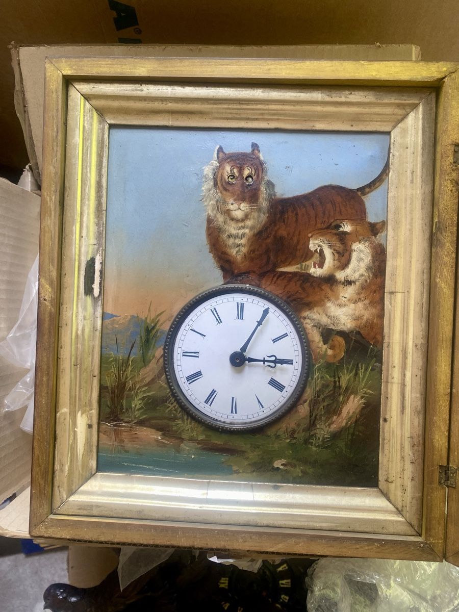 Orologi da terra & Orologi da parete: Antique Automaton Black Forest Clock – Usato da Prangins venduto da melodeonman 2