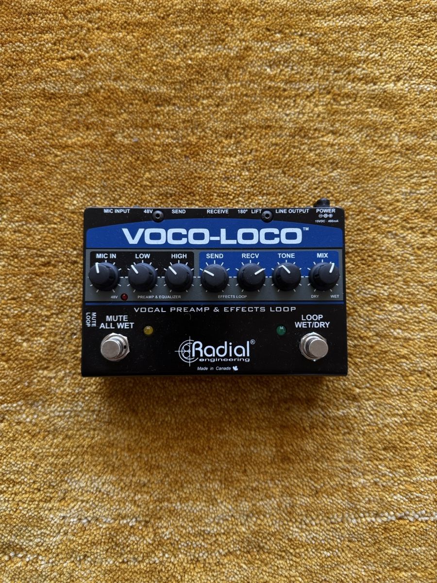 Strumenti musicali: Radial Voco-Loco Vocal Preamp & Effects Loop – Nuovo e nell'imballaggio originale da Basel venduto da Moehrli01
