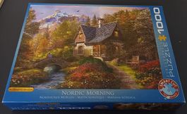 *1000 - ER PUZZLE - NORDIC MORNING* 25 X 35 X6CM/UNKONTR.