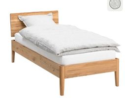 Bett mit motorisiertem Einlegerahmen, 90/200 cm, Wildeiche