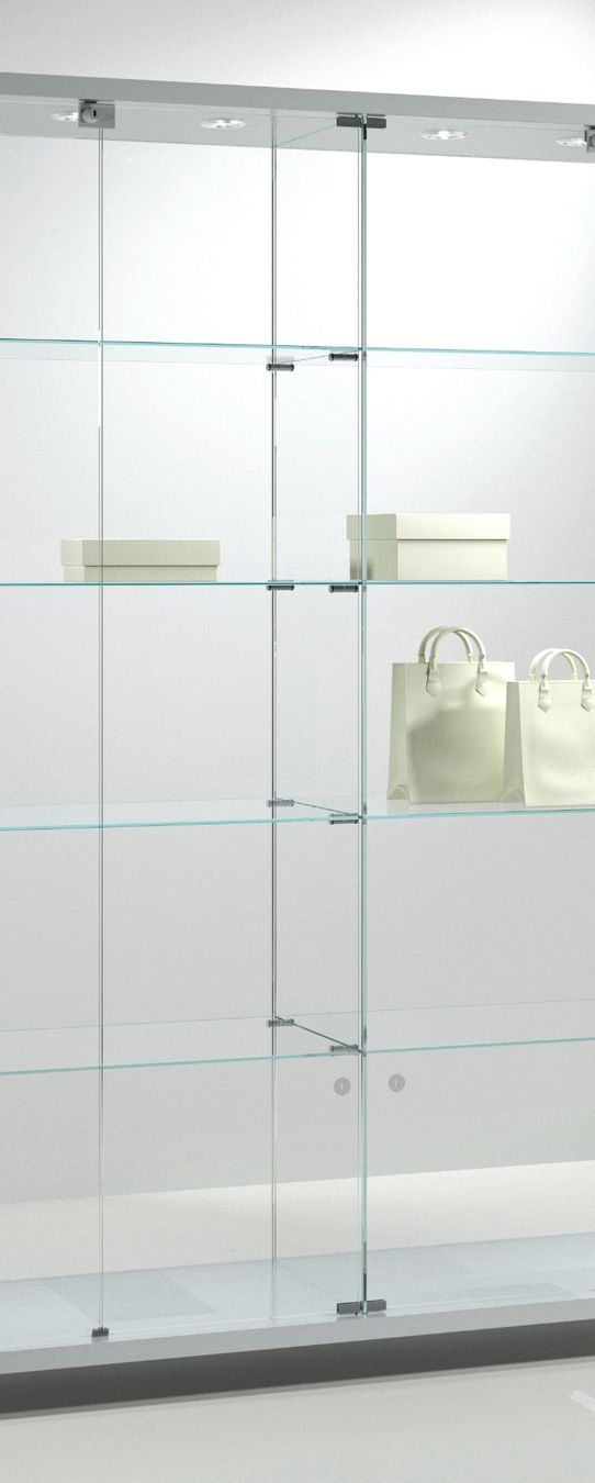 Vetrine: Glasvitrine, Silber,Kirsch&Wenge,LED B.157cmxT.40cmxH.181cm – Nuovo e nell'imballaggio originale da Kriens venduto da GCgestaltung.17 6