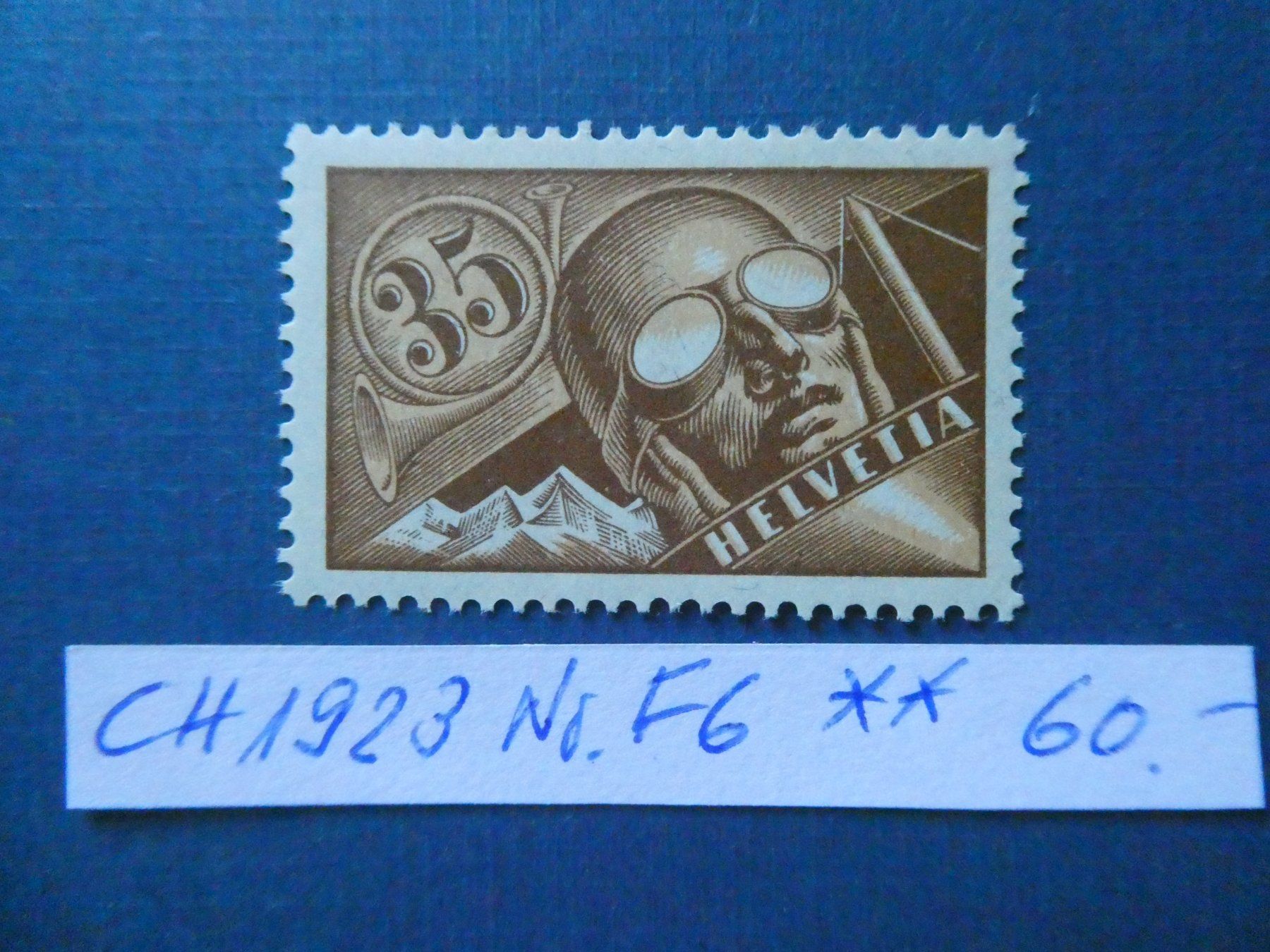 Tutti i francobolli: CH 1923 F6 postfrisch ** – Usato da Lausen venduto da Herbamare01