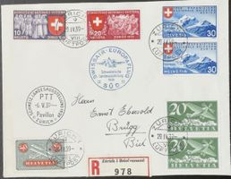 Schweiz 1939 - Landesausstellung Zürich - R-Brief mit Sonder