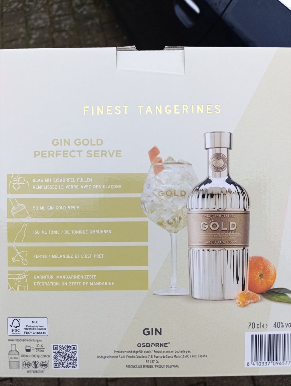 Bevande alcoliche: Gin Gold 999.9 Geschenkset - Limited Edition - – Nuovo e nell'imballaggio originale da Waltenschwil venduto da Bodensee84 1