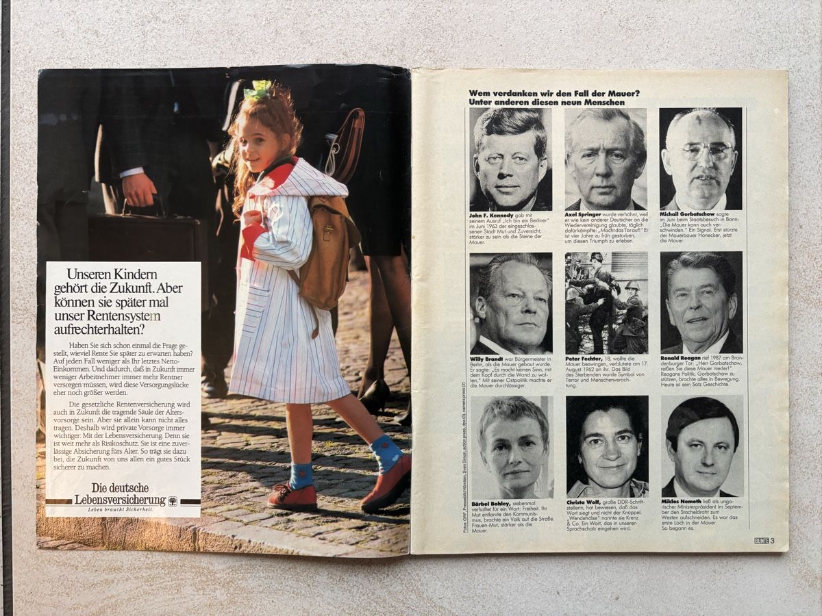 Riviste & Magazine: Zeitschrift Bunte nach Mauerfall, 16.11.1989 – Usato da Oberengstringen venduto da exmex 1