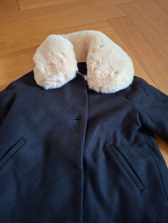 Navy blue girls coat - 36 months - 94cm