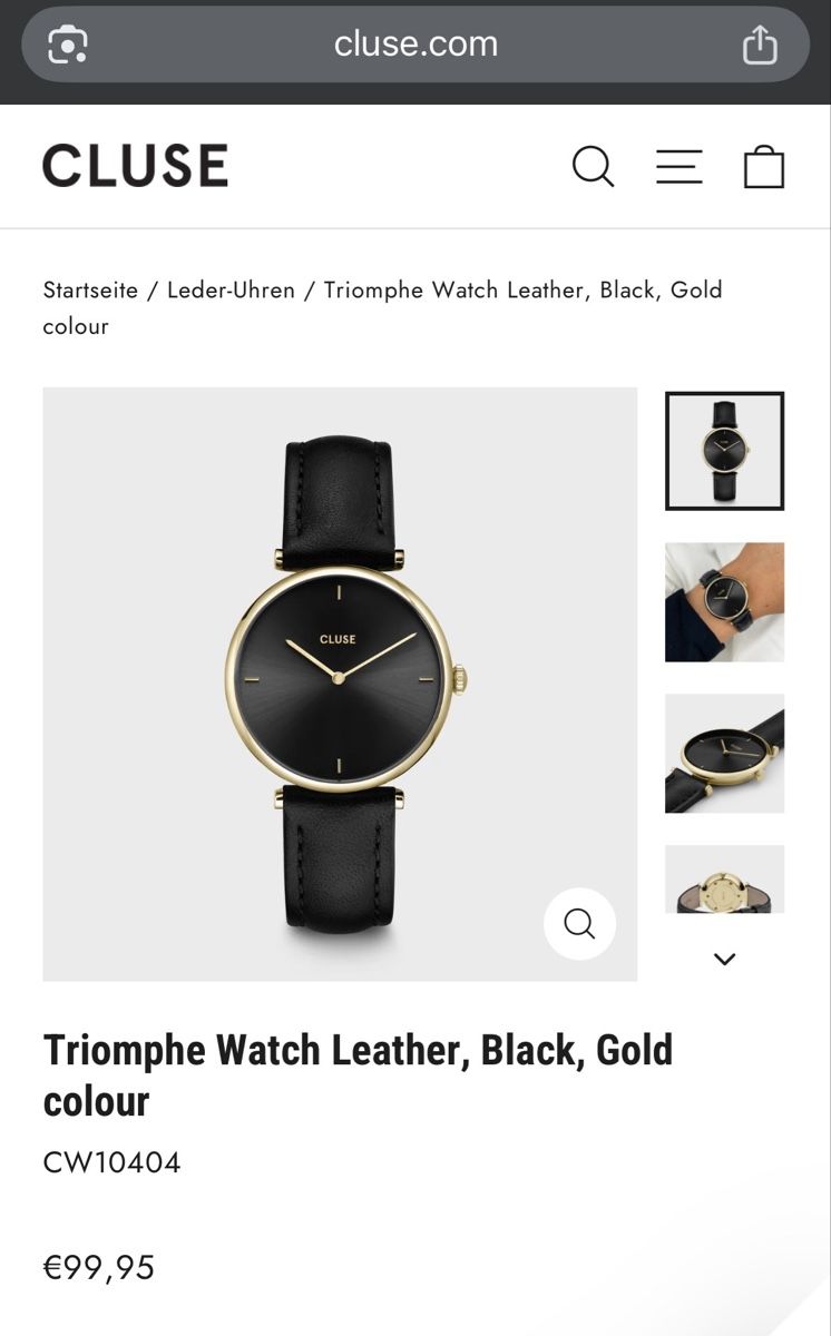 Cluse Montres: Cluse Uhr mit Lederarmband – D'occasion à Olten par mic_b5c2 4
