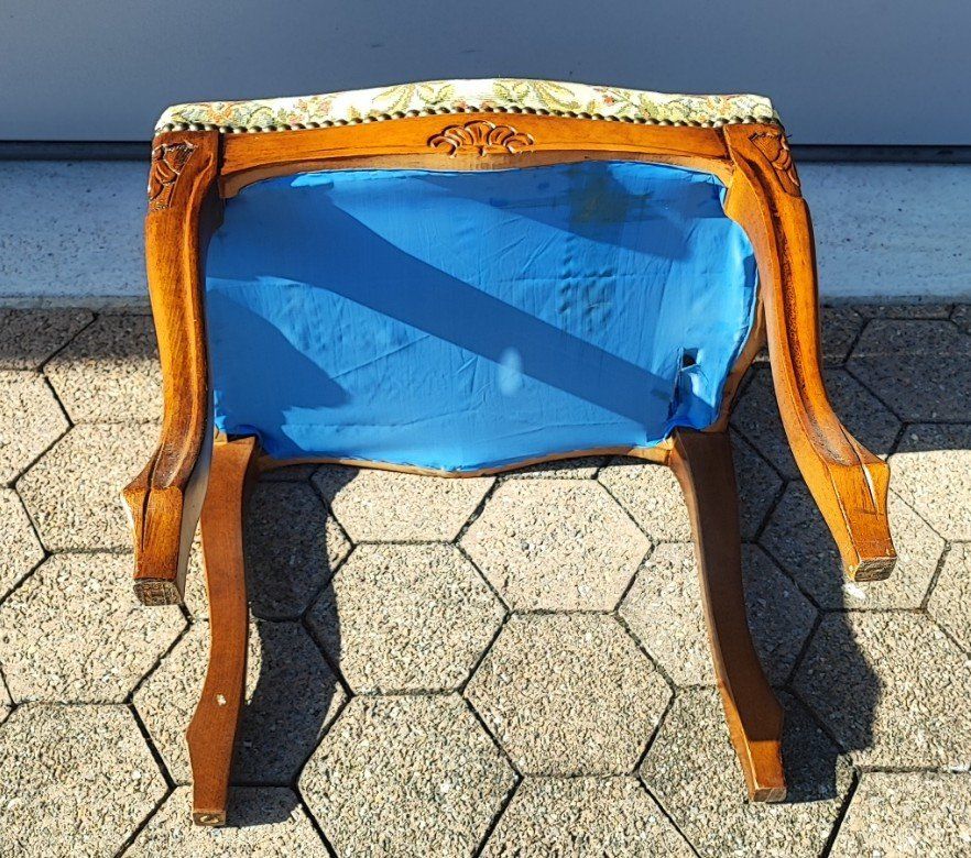 Sgabelli: antiker Biedermeier Hocker 45x38x45cm – Usato da Mosnang venduto da KurtHe 4