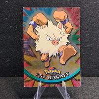 Pokemon Topps Holo Foil Blue 1. Edition/Print DE Rasaff