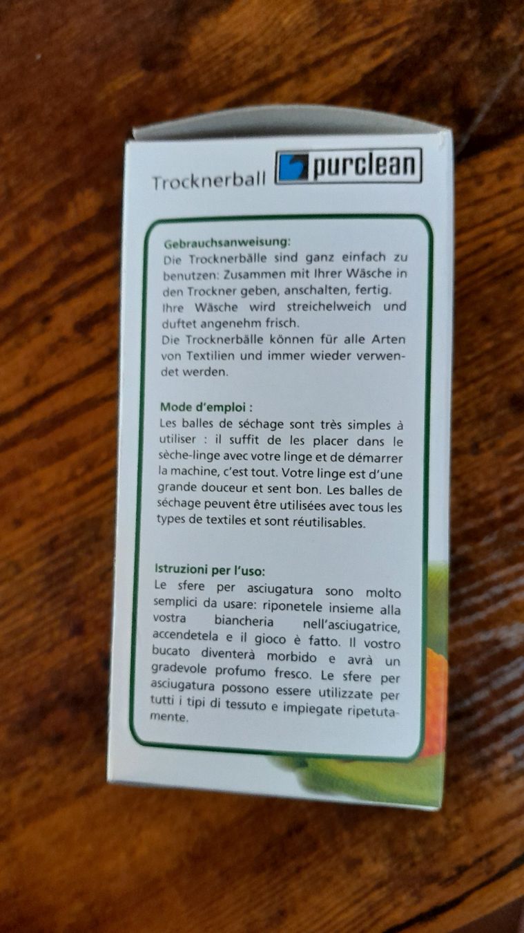 Wäschetrockner: Trocknerball, 2er Set – Neu und originalverpackt aus Innerthal von System_of_a_down 3