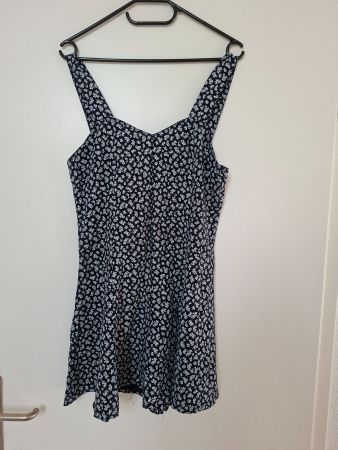 Kleid floral dunkelblau Grösse 2 (EU38)